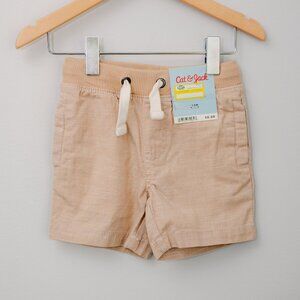 Cat & Jack Toddler Khaki Shorts 12M NWT Drawstring